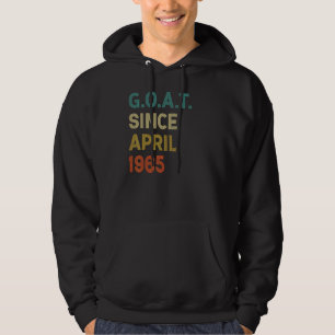 Veste À Capuche 57e anniversaire 57 ans chèvre depuis avril 1965