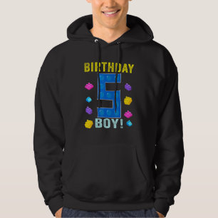 Veste À Capuche 5e anniversaire 5 ans Bâtiment de 5 ans Garçons