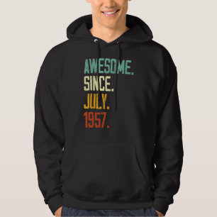 Veste À Capuche 65e anniversaire stupéfiant depuis juillet 1957 65