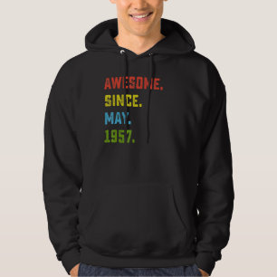 Veste À Capuche 65e anniversaire stupéfiant depuis mai 1957 65 ans
