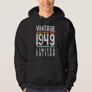 Veste À Capuche 75 ans Vintage 1949 75e anniversaire Décoration