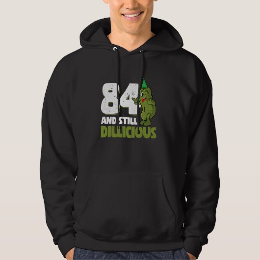 Veste À Capuche 84 Ans Concombre Dillicious 84e Anniversaire Dil (Devant)