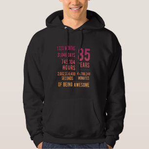 Veste À Capuche 85e anniversaire Hommes Femmes Drôle 85 ans