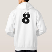 Veste À Capuche 8, lettre avec des yeux (Dos)