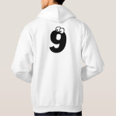 Veste À Capuche 9, lettre aux yeux (Dos)