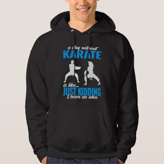 Veste À Capuche a day without karate fighter for men martial karat (Devant)