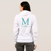 Veste à capuche à monogramme double face pour femm (Dos entier)