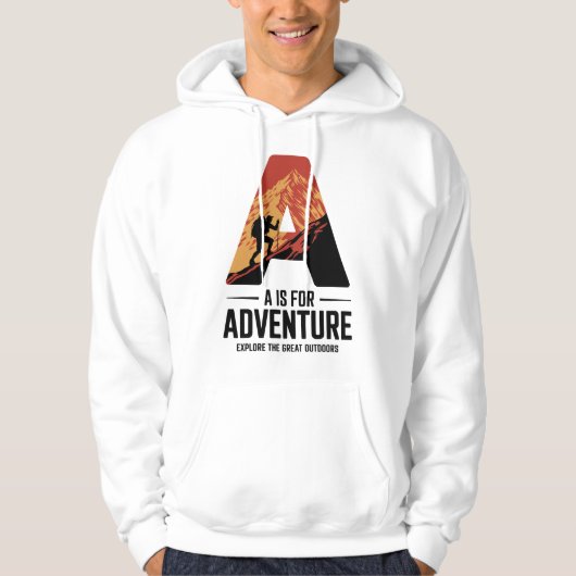 Veste À Capuche A pour l'aventure Randonnée Mountain Design (Devant)