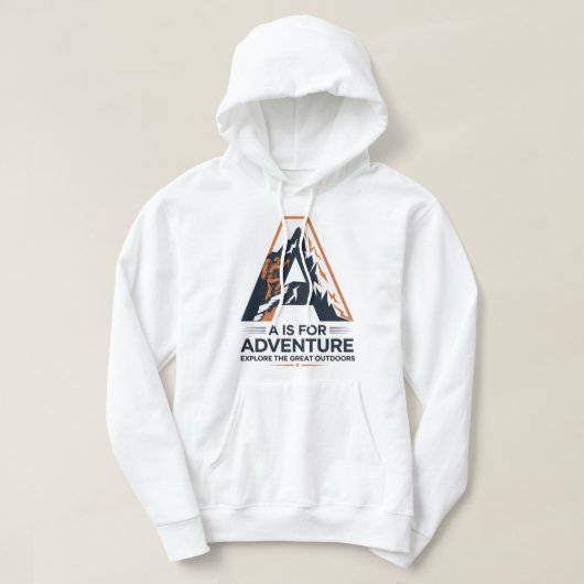Veste À Capuche A pour l'aventure Randonnée Mountain Design (Design devant)