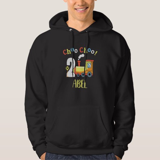 Veste À Capuche Abel Choo Choo Deux Train 2e Anniversaire à 2 ans (Devant)