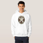 Veste À Capuche Académie de Disc Golf Crest (Devant entier)