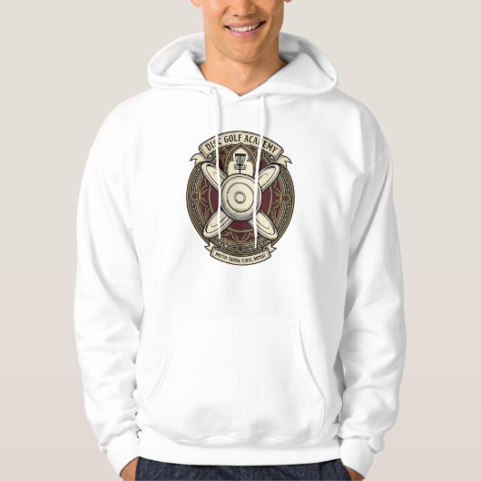 Veste À Capuche Académie de Disc Golf Crest (Devant)