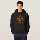 Veste À Capuche acceptation de l'autisme (Devant entier)
