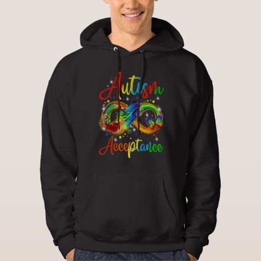 Veste À Capuche acceptation de l'autisme (Devant)