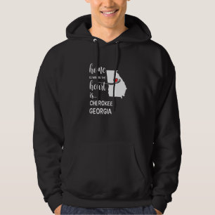 Veste À Capuche Accueil Est Où Le Coeur Est Cherokee Comté Géorgie