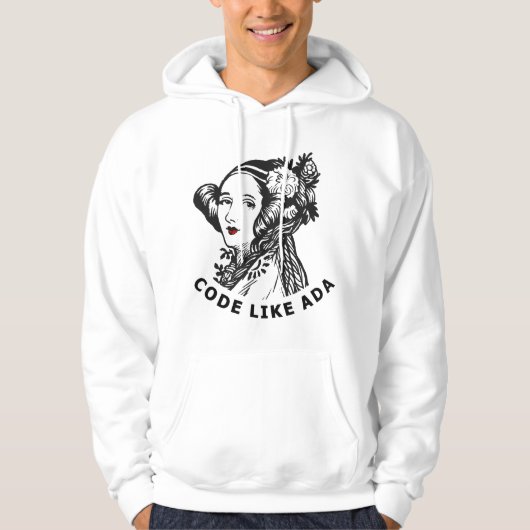 Veste À Capuche Ada Lovelace - Codez comme Ada (Devant)