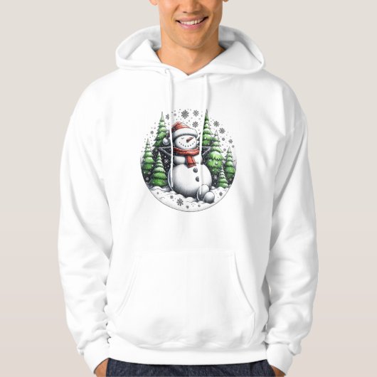 Veste À Capuche Addictif de Noël brillant (Devant)
