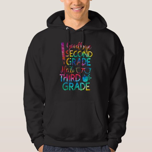 Veste À Capuche Adieu 2e année Bonjour Troisième 3e année (Devant)