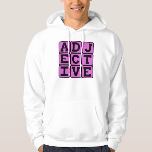 Veste À Capuche Adjectif, Catégorie grammaticale (Devant)