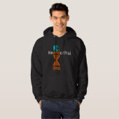 Veste À Capuche ADN double hélice génétique de Neandertal (Devant entier)