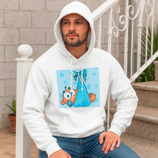 Veste À Capuche Adorable Baby Boy avec Pacifier dans une fronde