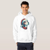 Veste À Capuche adorable chien de Noël (Devant entier)