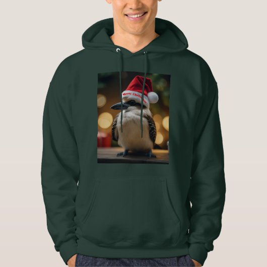Veste À Capuche adorable Noël Kookaburra, (Devant)