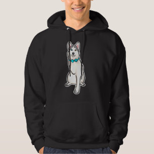 Veste À Capuche Adorable trois pattes de trépied Husky nommé Mochi