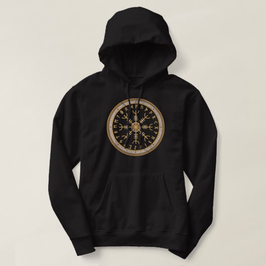 Veste À Capuche Ægishjálmur Casque de l'effroi (Design devant)