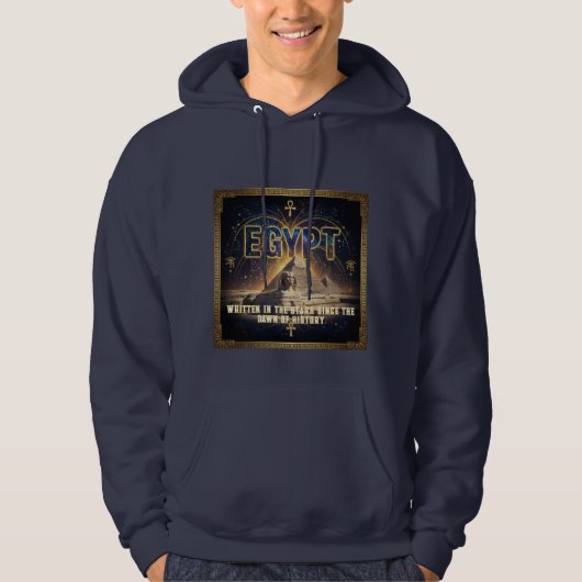 Veste À Capuche Affiche de la galaxie du Sphinx des pyramides d'Ég (Devant)