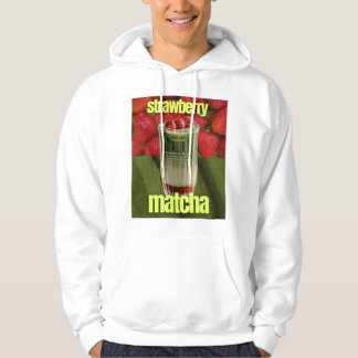 Veste À Capuche Affiche de Latte Matcha Fraise – Boisson tendance
