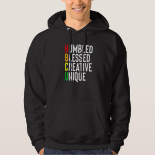 Veste À Capuche Africain Humbled Bienheureux Creative Univ noir un