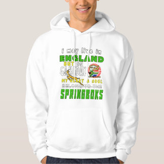 VESTE À CAPUCHE AFRIQUE DU SUD, ANGLAIS, LE FAN DE RUGBY