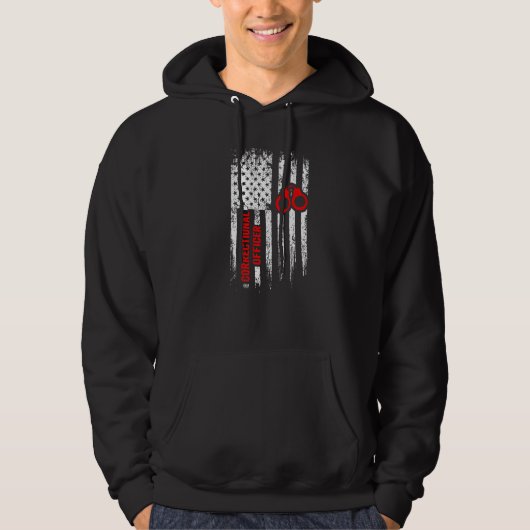 Veste À Capuche Agent de correction pratiquant les corrections CO (Devant)