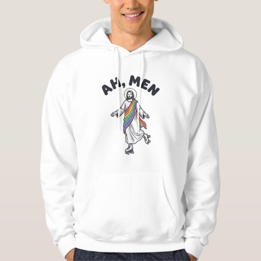 Veste À Capuche Ah Men Roller Skating Foi Vector Design_1 (Devant)