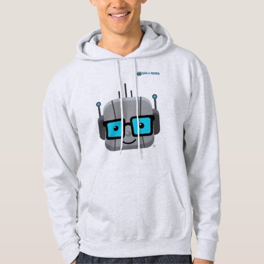 Veste À Capuche AI Nerd Hoodie: Code in Comfort with 844-AI-NERDS (Devant)
