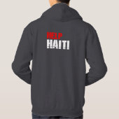 VESTE À CAPUCHE AIDE HAÏTI (Dos)