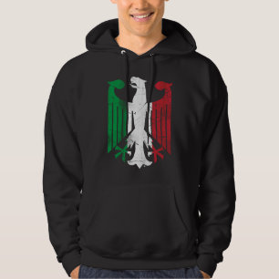 Veste À Capuche Aigle allemand drapeau italien Italia famille homm