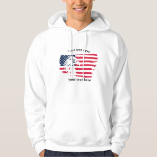 Veste À Capuche aigle et drapeau