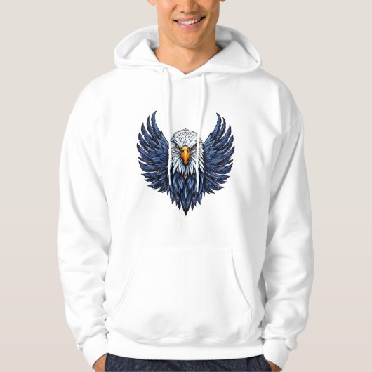Veste À Capuche Aigle oiseau (Devant)