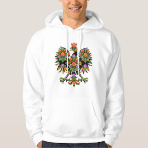 Veste À Capuche Aigle polonais Pologne Emblème Wycinanki, Polonais