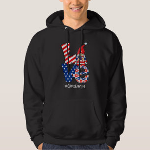 Veste À Capuche Aimer Aide à la vie Infirmière Stethoscope Patriot