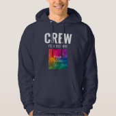 Veste À Capuche Ajouter le texte du logo ici Crew Mens Conception (Devant)