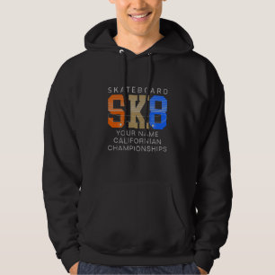 Veste À Capuche Ajouter un nom Modifier le texte SK8 Skateboard Ch