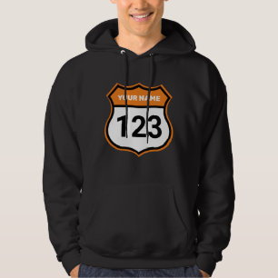 Veste À Capuche Ajouter un nom votre numéro Racing Identification