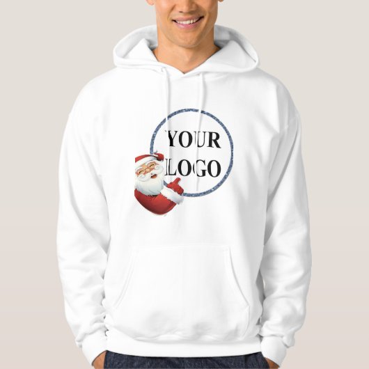Veste À Capuche Ajouter votre logo Noël (Devant)