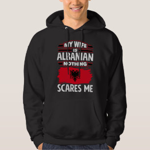 Veste À Capuche Albanais Albanie Drapeau albanais Épouse albanaise