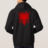 Veste À Capuche Albanais rouge Eagle (Dos)