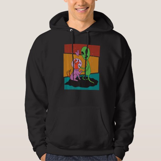 Veste À Capuche Alien de chien vintage (Devant)