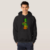 Veste À Capuche Alien Manger Pizza UFO Extraterrestrial (Devant entier)